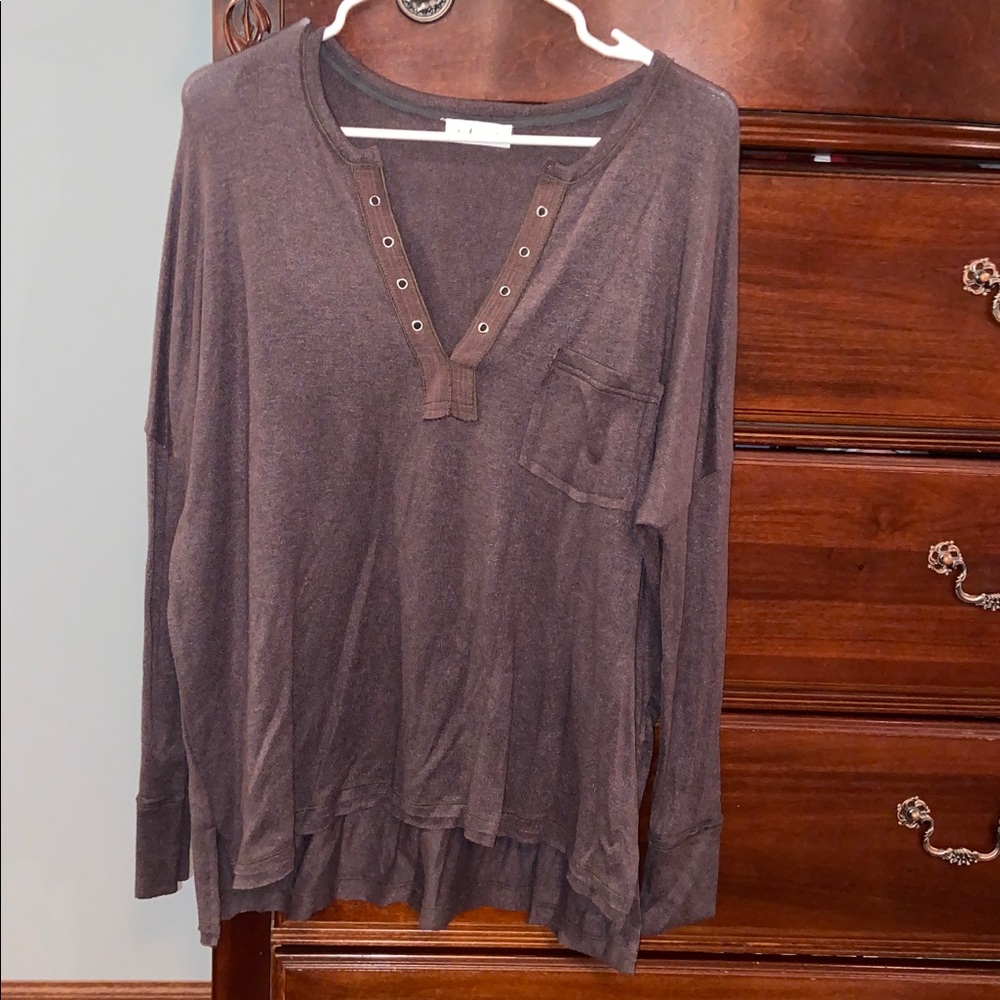 In Bloom, size S, charcoal gray/brown